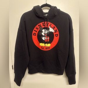 Disneyland Black Hoodie sweatshirt by Disney;  color: black; size:M for Womens